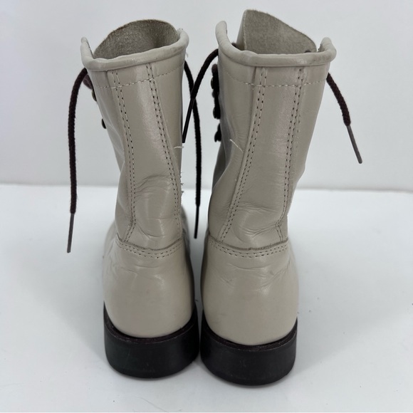 vintage western ropers lace up boots leather fringe size 7.5 - Picture 10 of 11